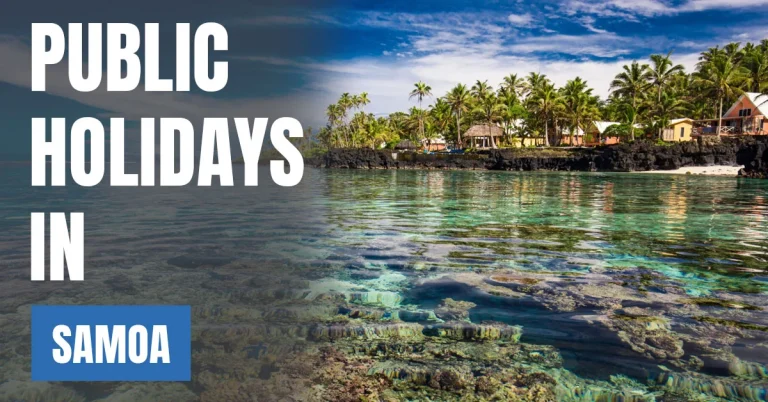 Public Holidays in Samoa
