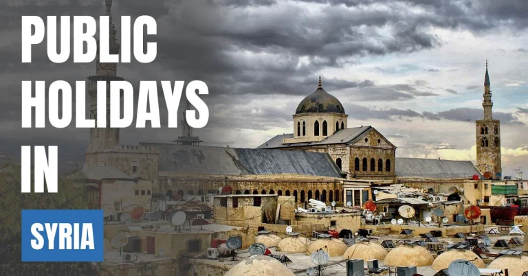 Public Holidays in Syria