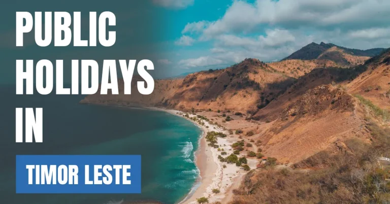 Public Holidays in Timor Leste