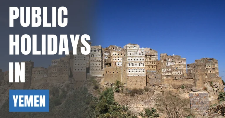 Public Holidays in Yemen 2026 – Islamic & National Holidays