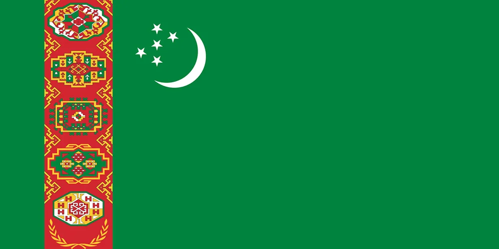 Turkmenistan Country Flag Visaboards