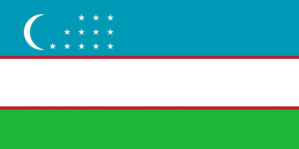 Uzbekistan Country flag visaboards