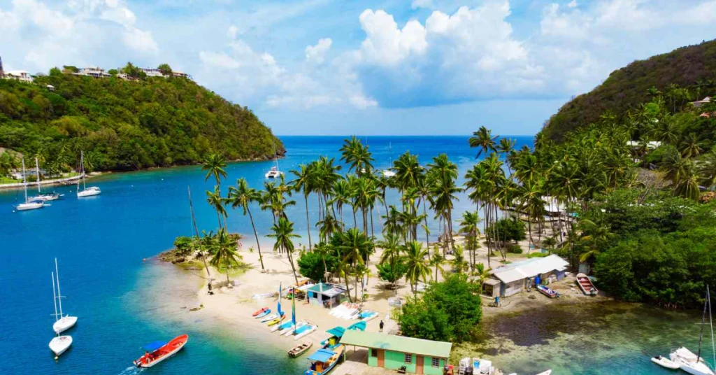 Marigot Bay in Saint Lucia visaboards