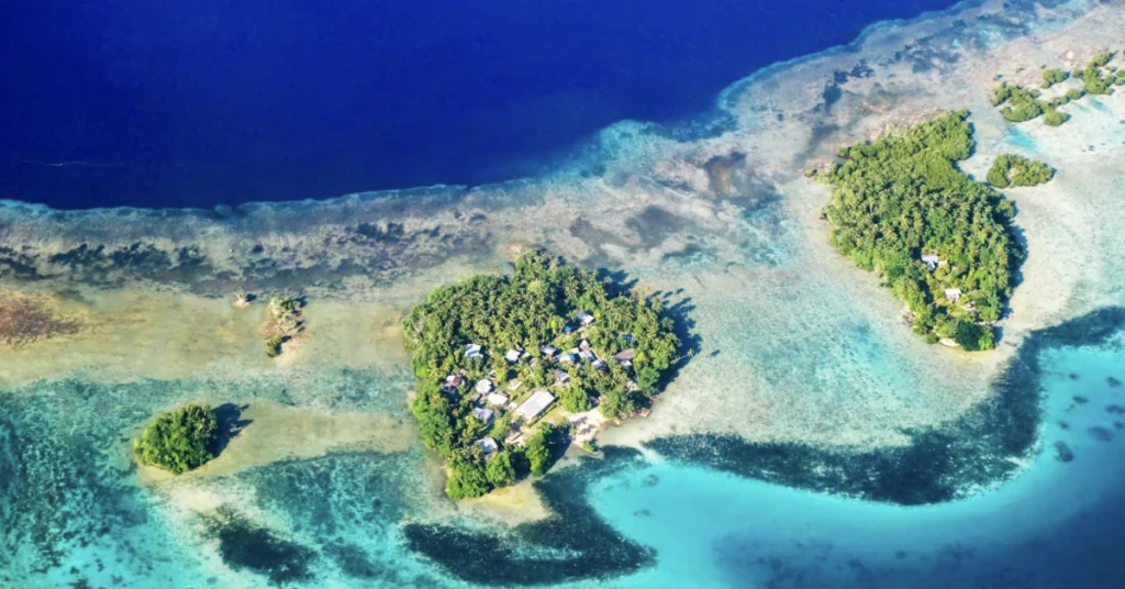 Marovo Lagoon in Solomon Islands visaboards