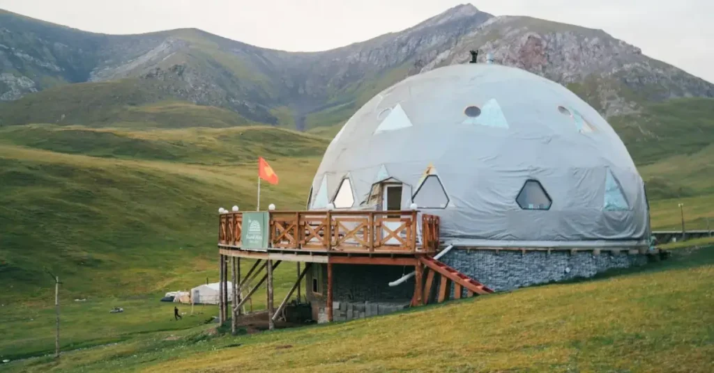 Mountain Lodge Yurt Style Resort (High Valley Setting) kyrgyzstan visaboard