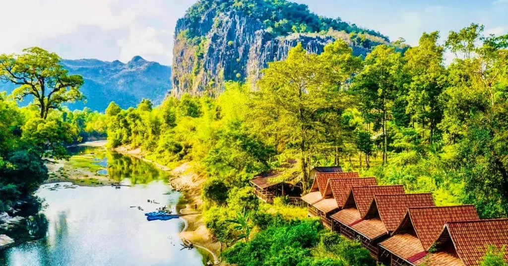 Resort or Nature Setting Stay (Valley, Riverside or Jungle Region) laos visaboards