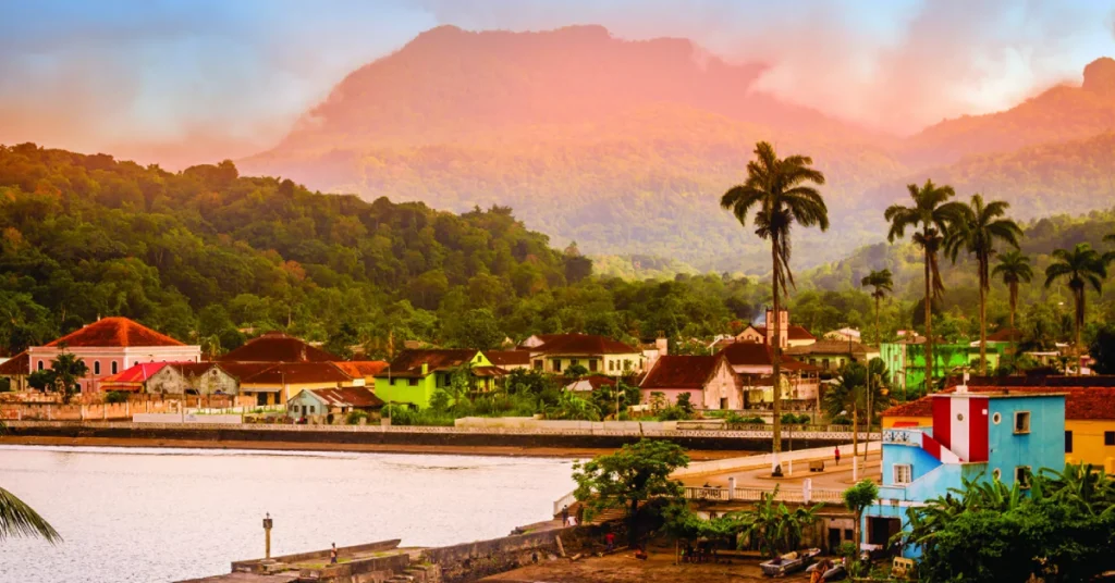 São Tomé City in São Tomé and Príncipe Visaboards