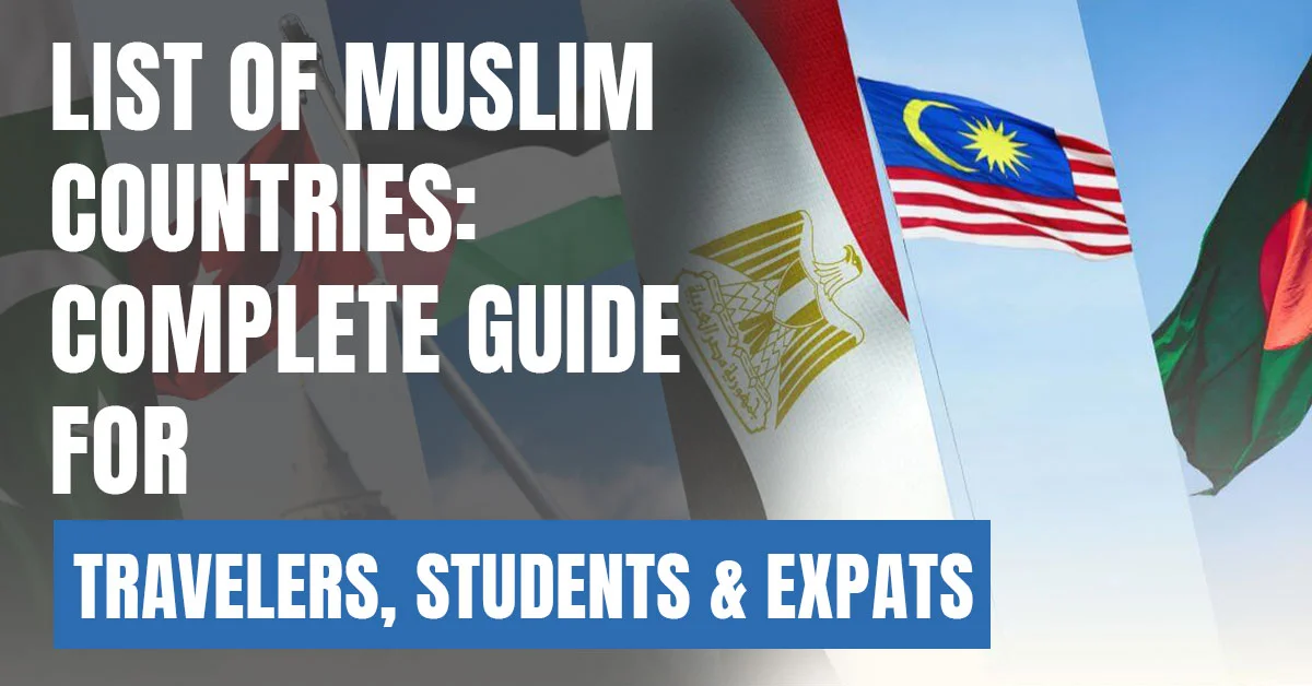 list of muslim countries complete guide Visaboards