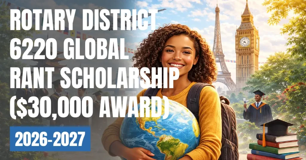 Rotary District 6220 Global Grant Scholarship 2026 2027 ($30,000 Award) visaboards