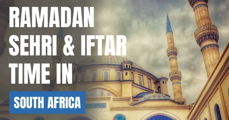 Ramadan 2026 in South Africa – Today’s Sehri & Iftar Time, 30 Days Calendar visaboards