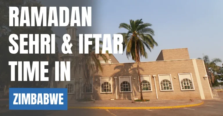 Ramadan Sehr & Iftar Timing in Zimbabwe 2026 – Harare Ramadan Calendar visaboards