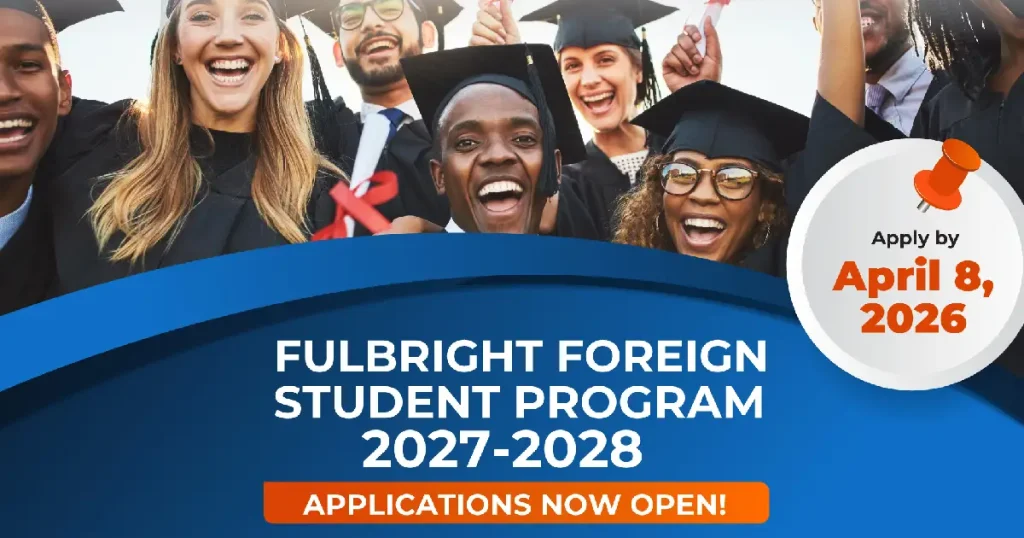 South African Fulbright Foreign Student Program 2027–2028 in the USA